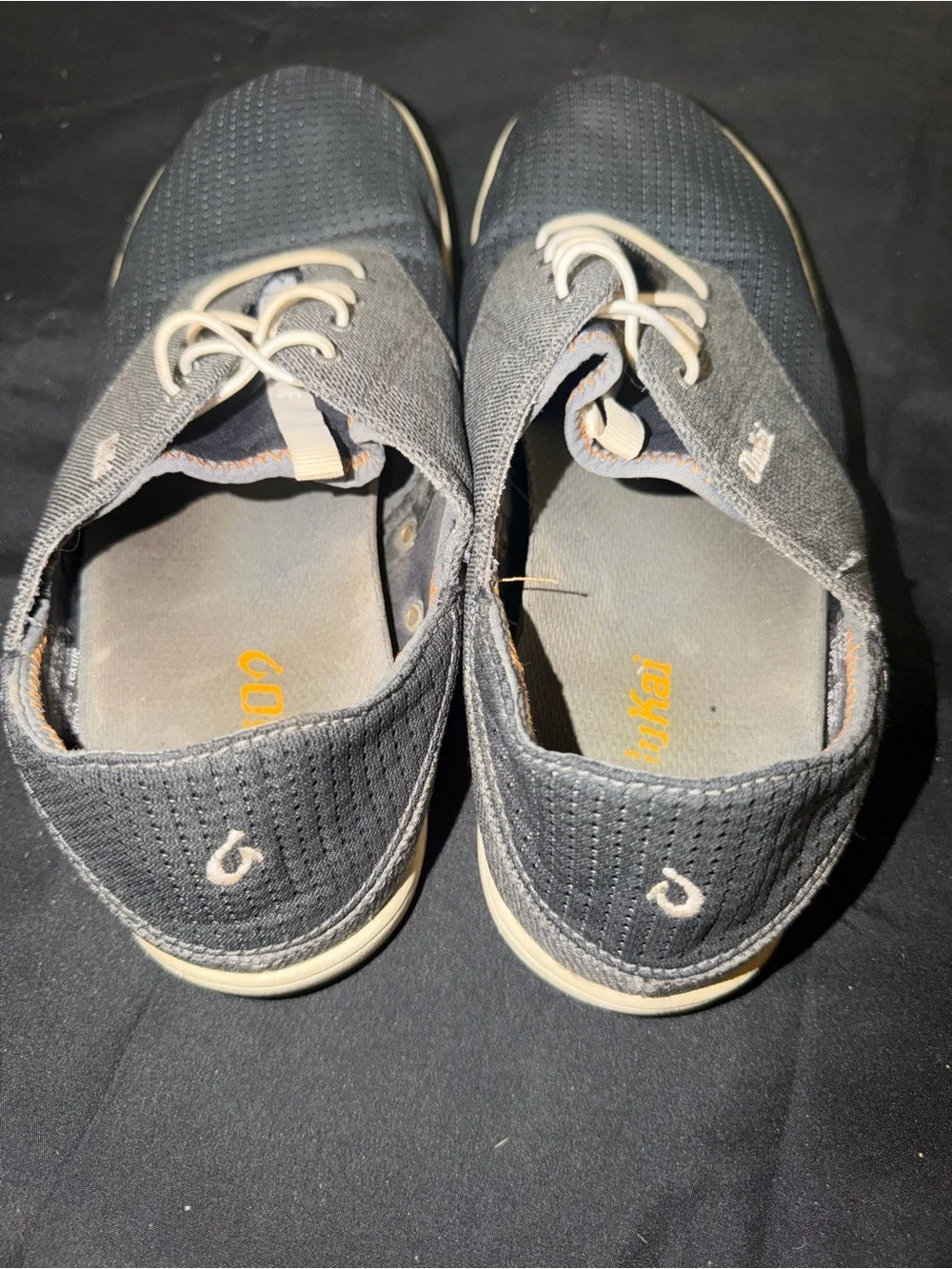 Olukai Nohea Moku Men's Boat Shoes, Charcoal Grey Comfort Shoes Mens 8